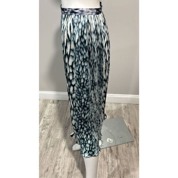 Elie Tahari Pleated Printed Midi Skirt Size 0 - Picture 12 of 14